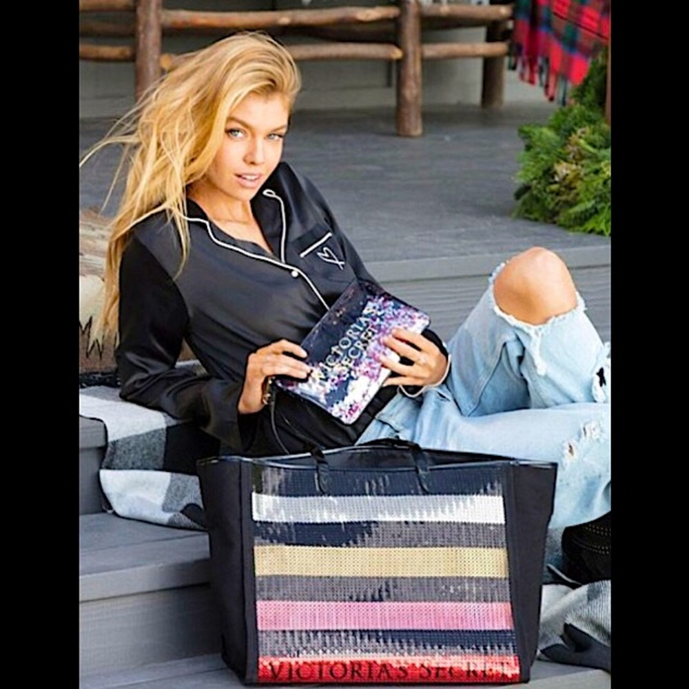 🆕HP🎉VS/SEQUINS GORGEOUS 5 TONE WEEKENDER/CARRY ON✈️BAG/BEACH-BAG/VERY ROOMY